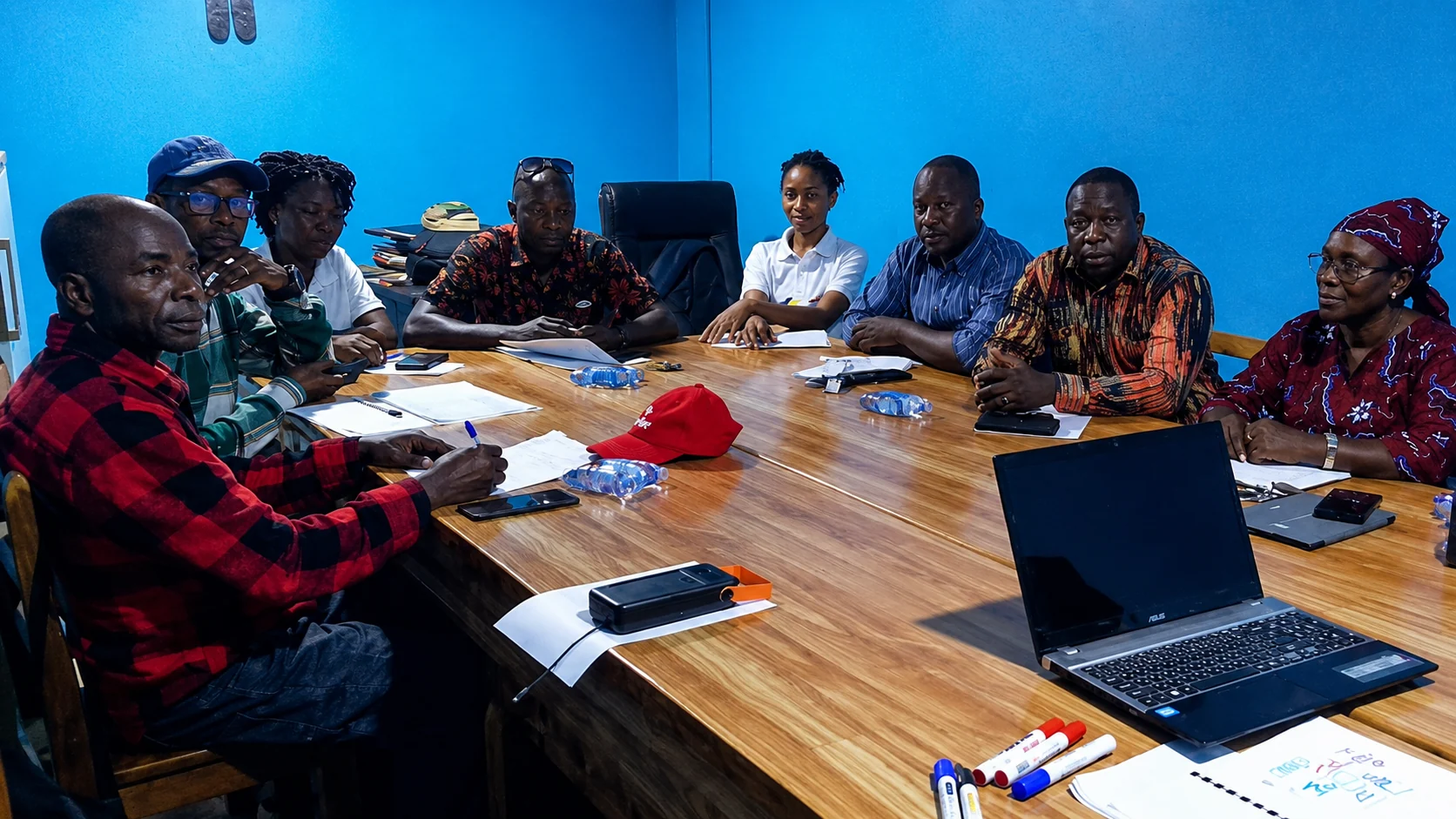 Réunion collaborative de conseil et gestion de projet
